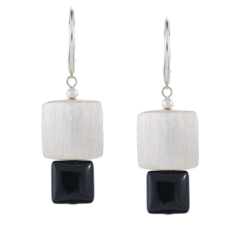 streamline onyx earring